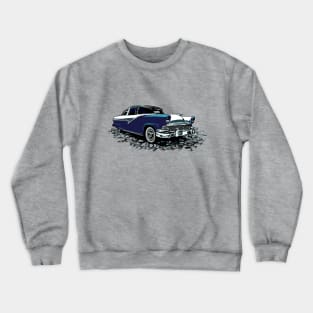 56 Ford Crown Victoria, 1956 blue and white Crown Vic Crewneck Sweatshirt